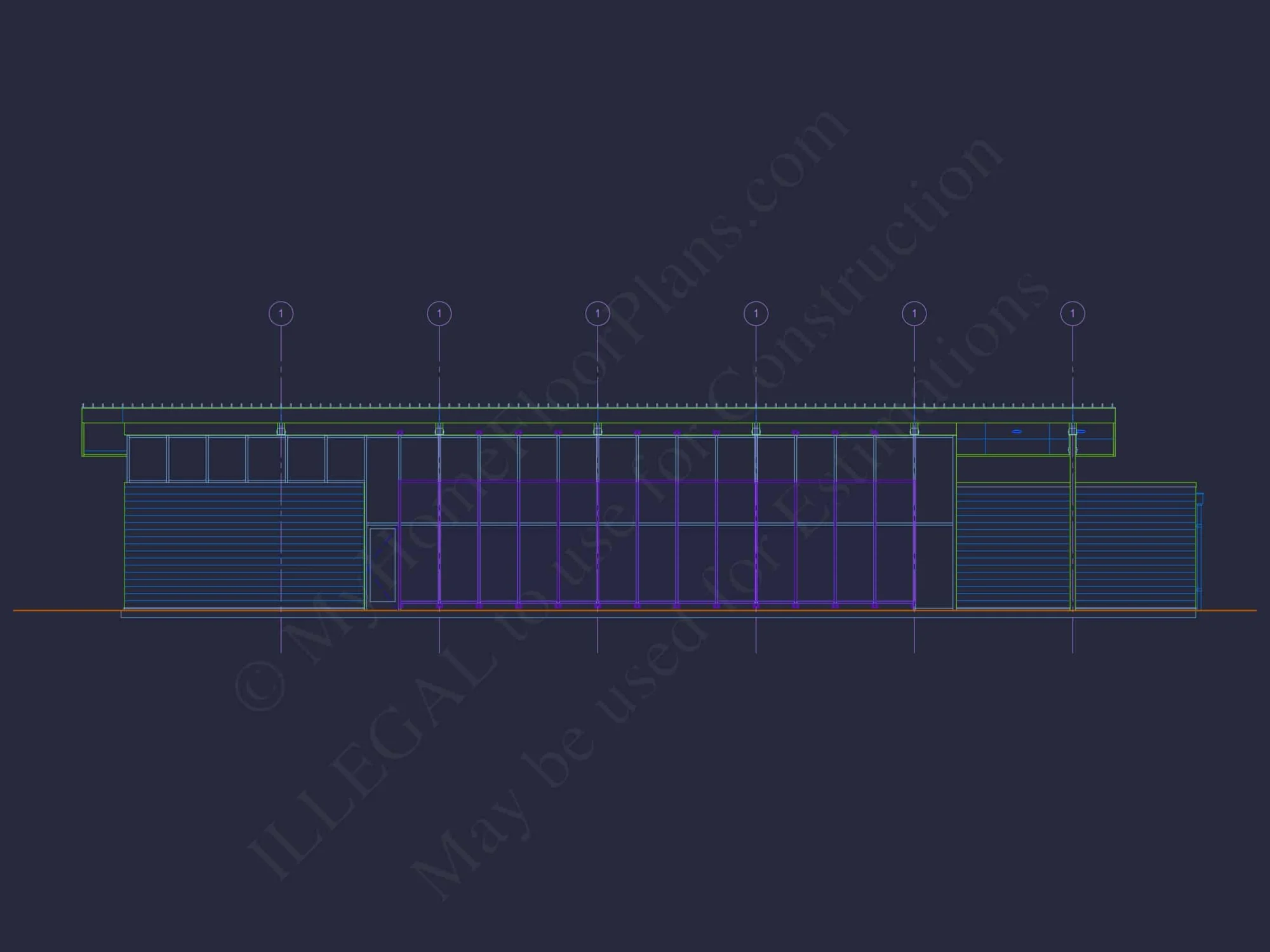 Modern Assembly Hall Floor Plan & CAD Architecture Design