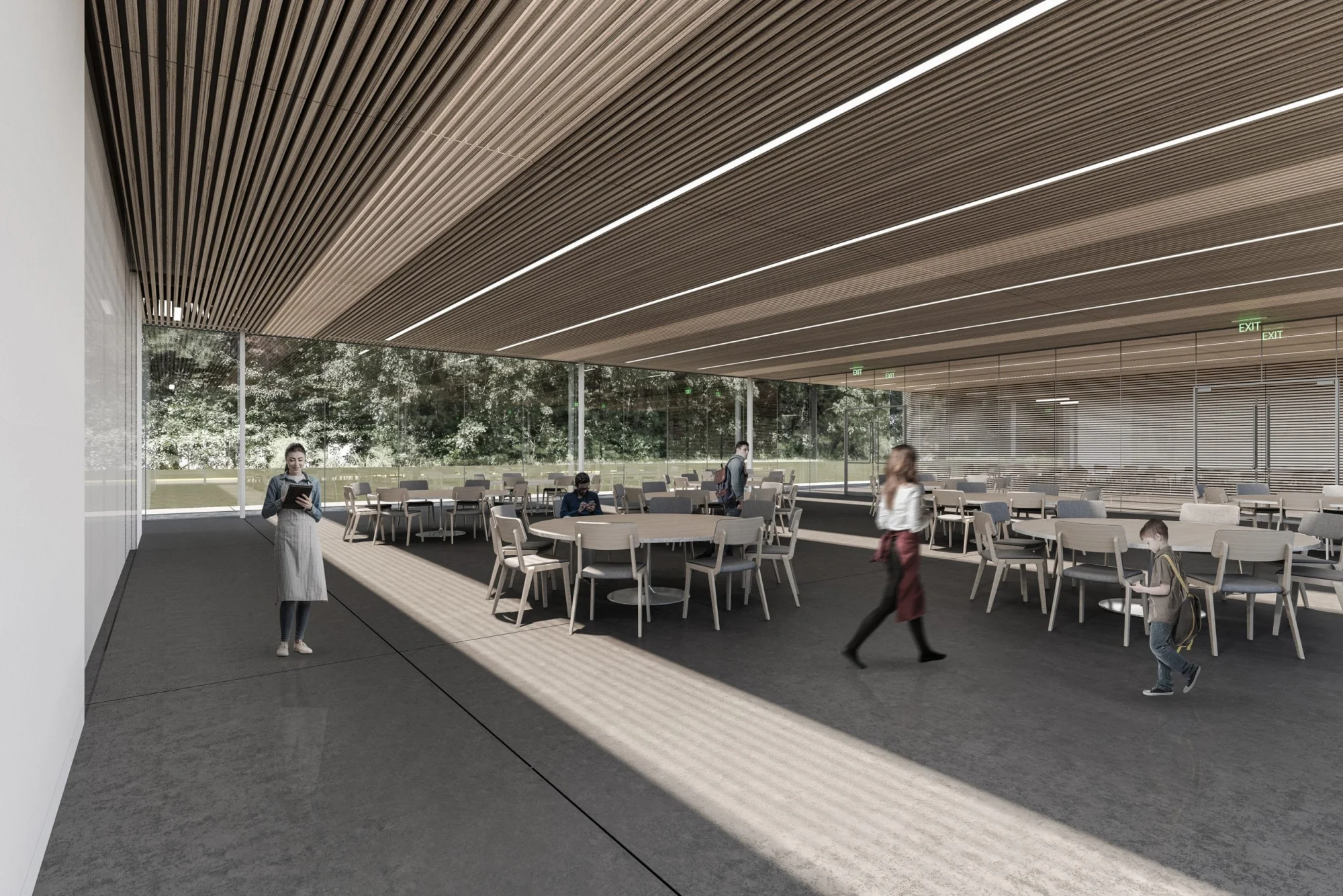 Modern Assembly Hall Floor Plan & CAD Architecture Design