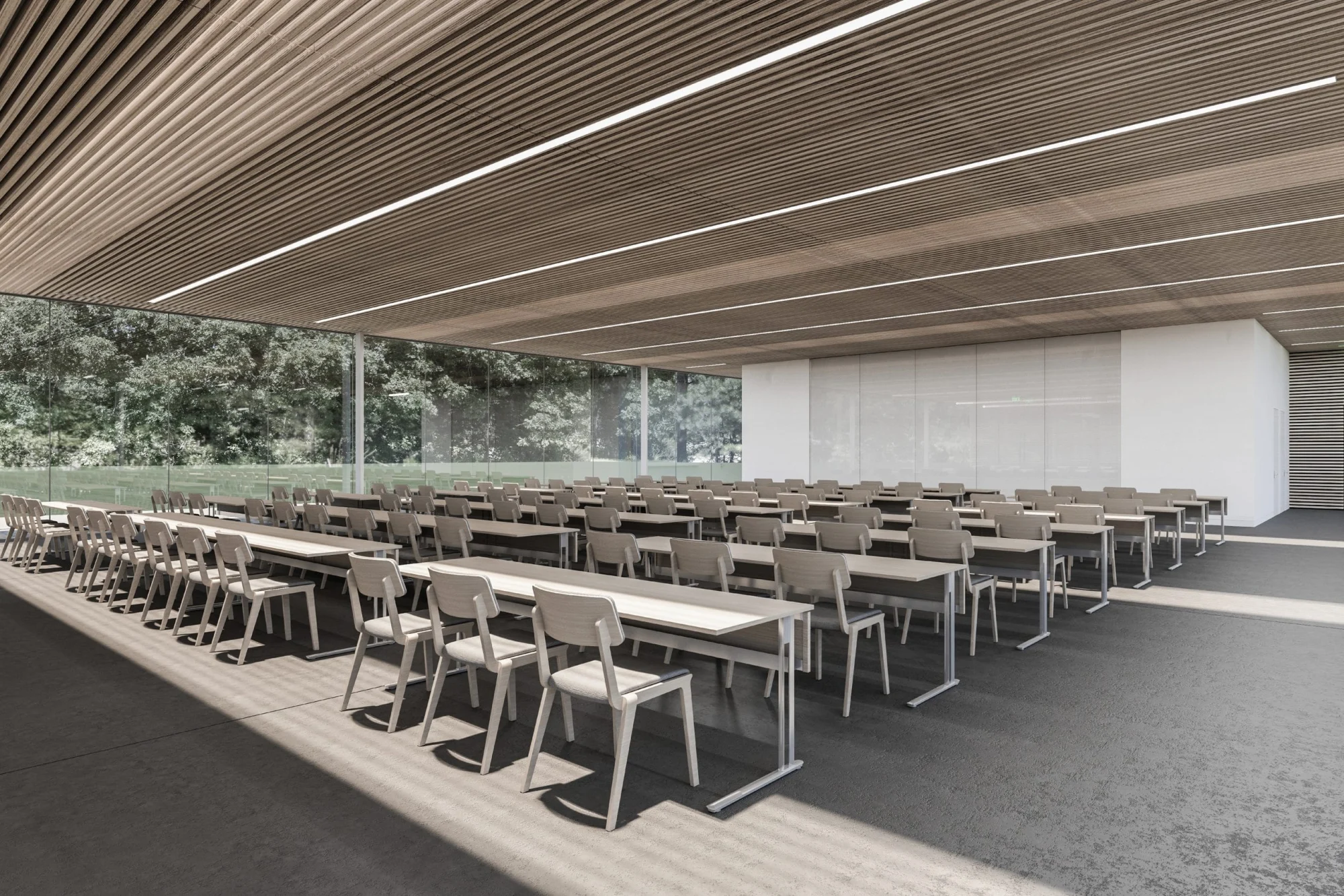 Modern Assembly Hall Floor Plan & CAD Architecture Design