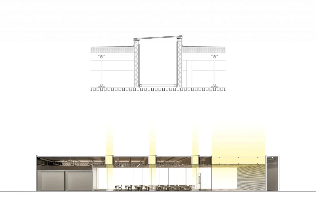 Modern Assembly Hall Floor Plan & CAD Architecture Design