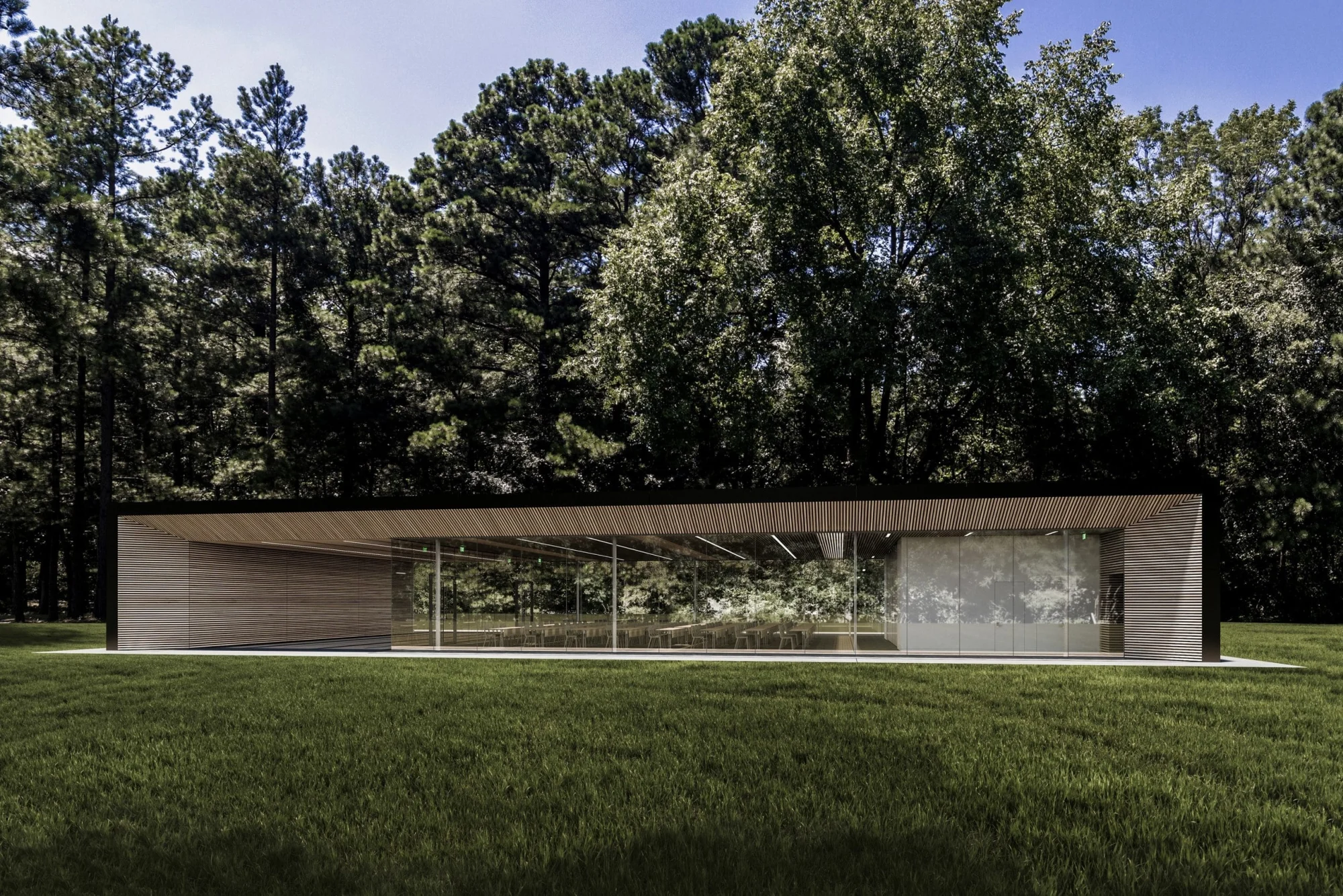 Modern Assembly Hall Floor Plan & CAD Architecture Design