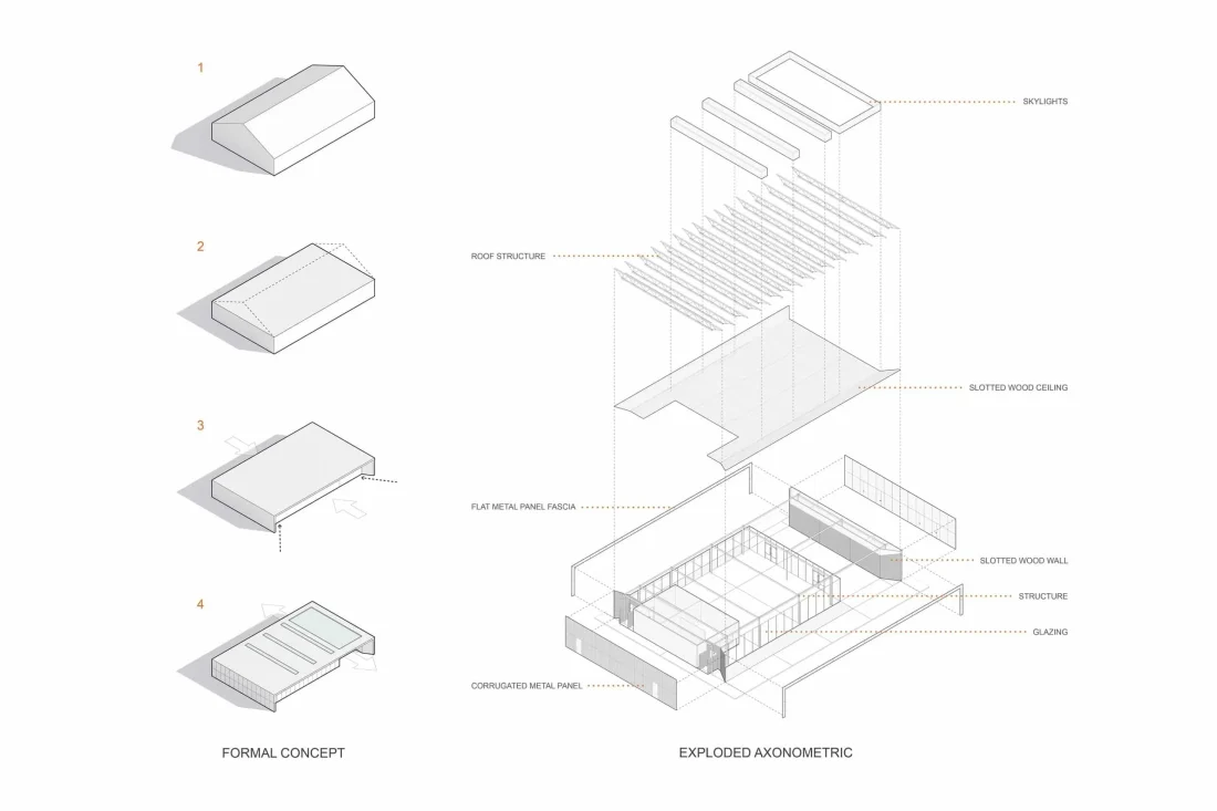 Modern Assembly Hall Floor Plan & CAD Architecture Design