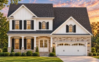 Plan  15-1580 - The Laurels | Modern  Farmhouse - 4-Bed, 3.5-Bath, 2,868 SF