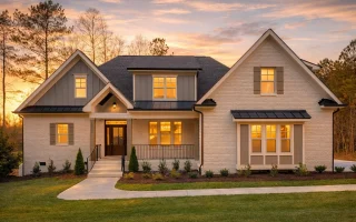Plan  17-1162 - Hill Crest | New  American - 4-Bed, 4-Bath, 3,280 SF