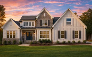 Plan  16-1246 - Orchard House |  Modern Farmhouse - 5-Bed, 4-Bath, 3,825 SF