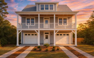 Plan  16-1092 - Palmetto Plateau |  Coastal - 4-Bed, 3.5-Bath, 2,365 SF
