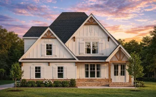 Plan  19-2498 - Pennsylvania Basin |  Modern Farmhouse - 3-Bed, 2.5-Bath, 2,554 SF