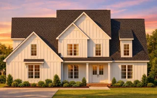 Plan  19-1632 - Missouri Plateau |  Modern Farmhouse - 4-Bed, 3-Bath, 2,623 SF