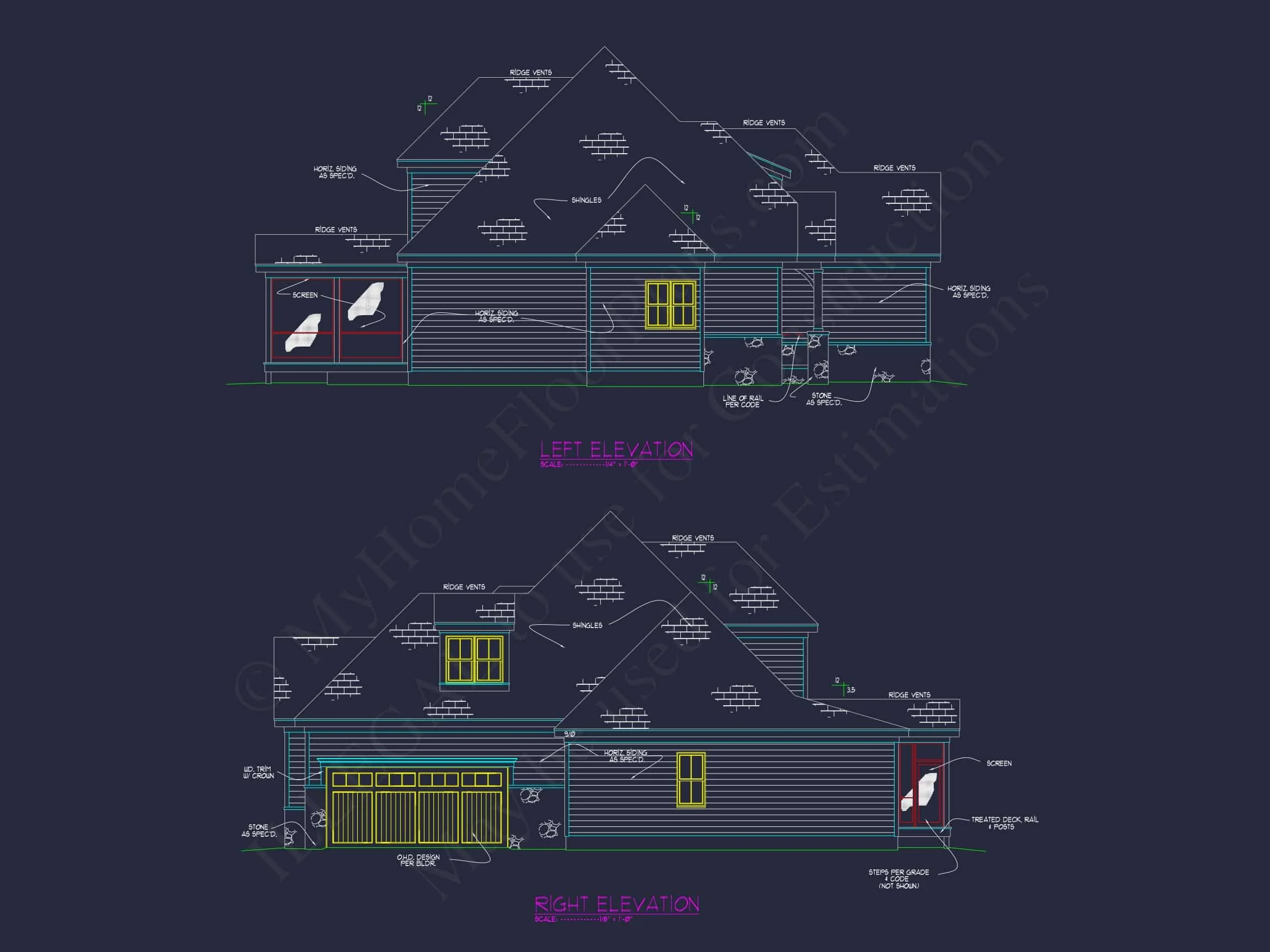 15-1588 HOUSE PLAN - Craftsman House Plan - 4-Bed, 3-Bath, 3,000 SF 29 Versatile 1-Story House Plan with CAD Designs & Open Layout