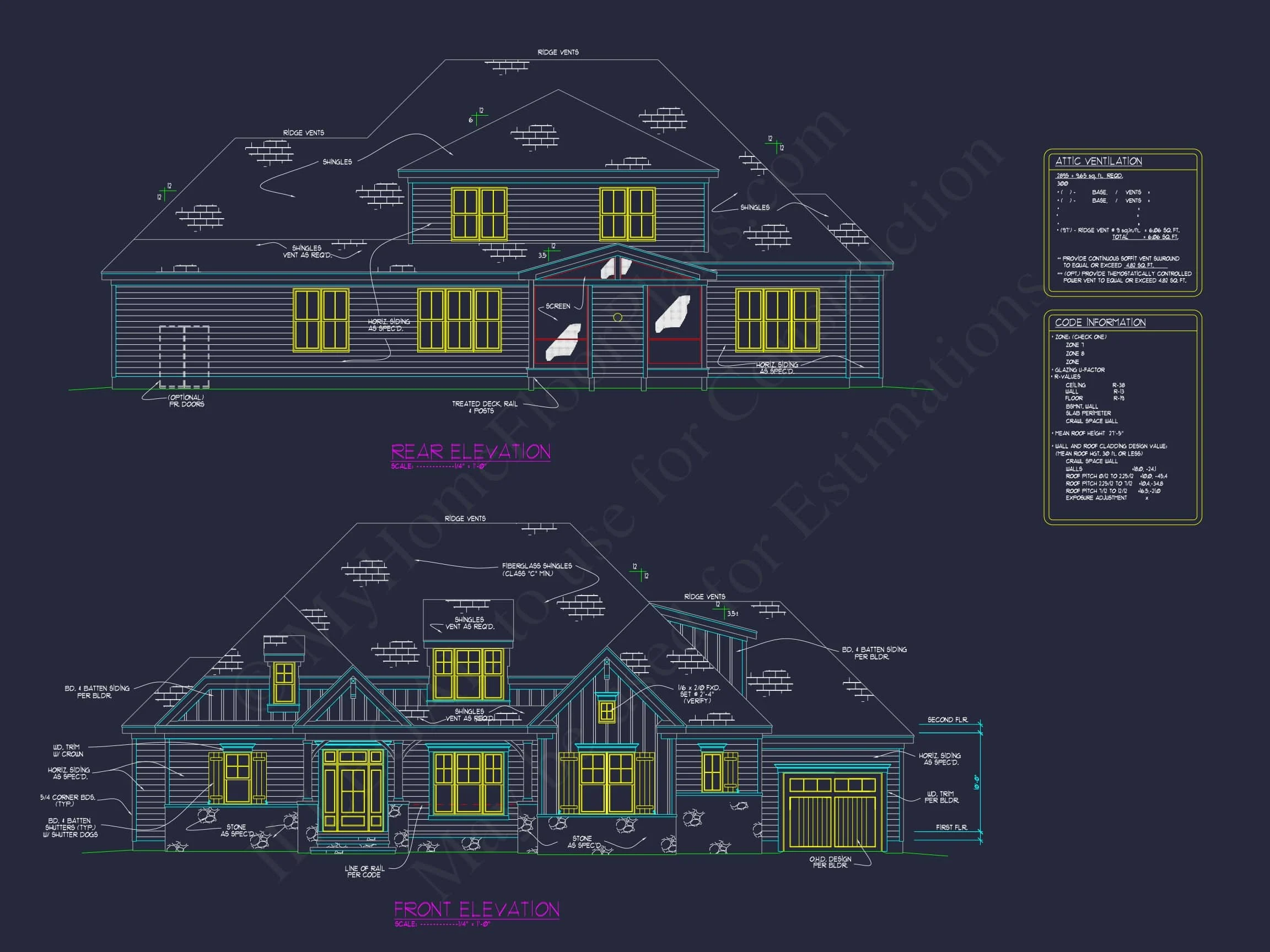 15-1588 HOUSE PLAN - Craftsman House Plan - 4-Bed, 3-Bath, 3,000 SF 30 Versatile 1-Story House Plan with CAD Designs & Open Layout