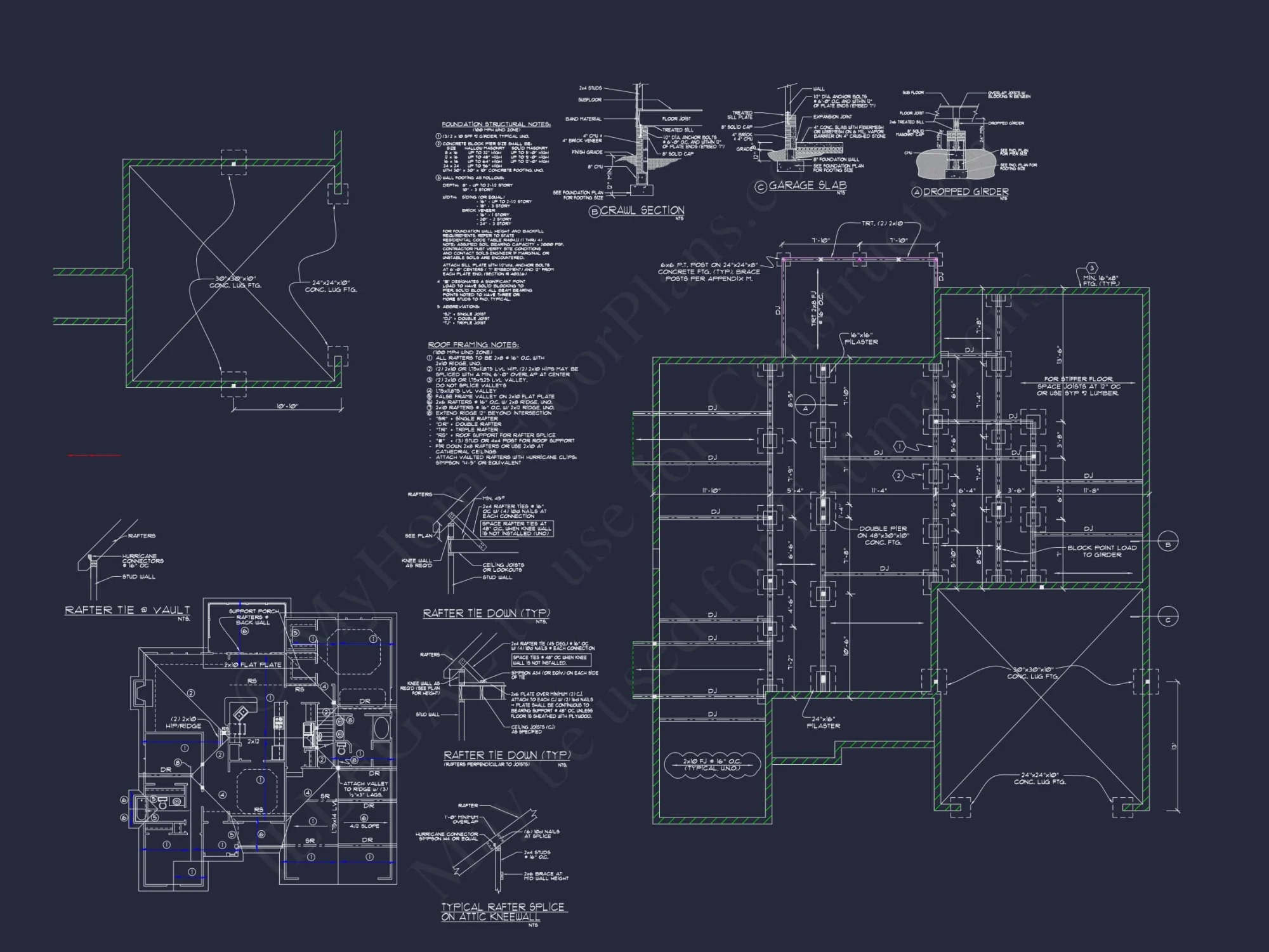 2-Story 3-Bed Traditional Craftsman House Plan with Screened Porch