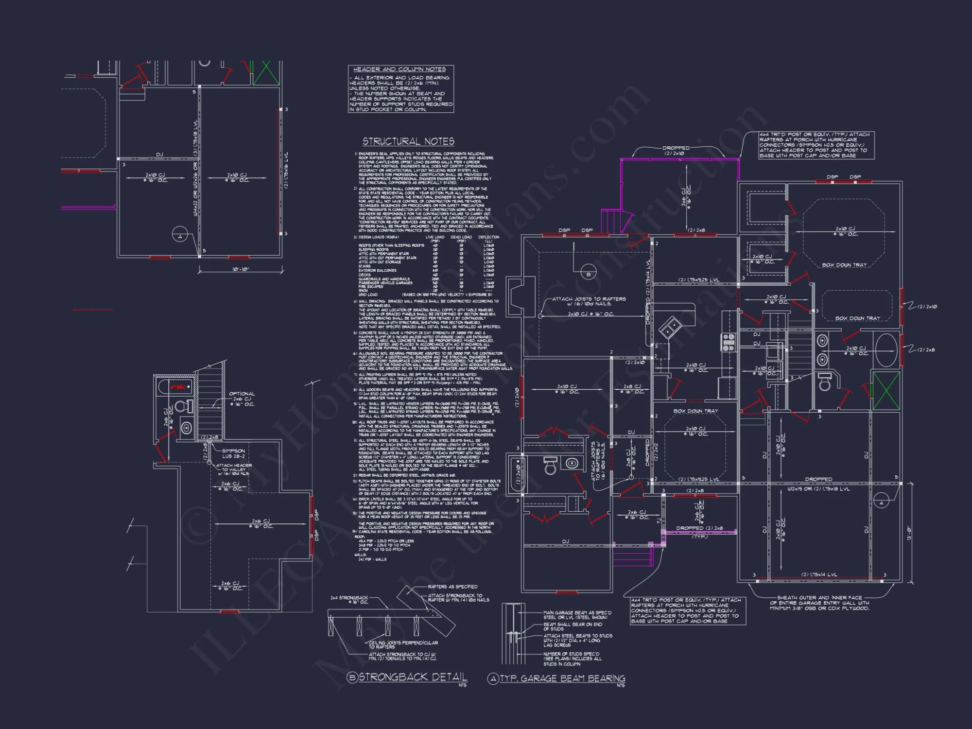 2-Story 3-Bed Traditional Craftsman House Plan with Screened Porch