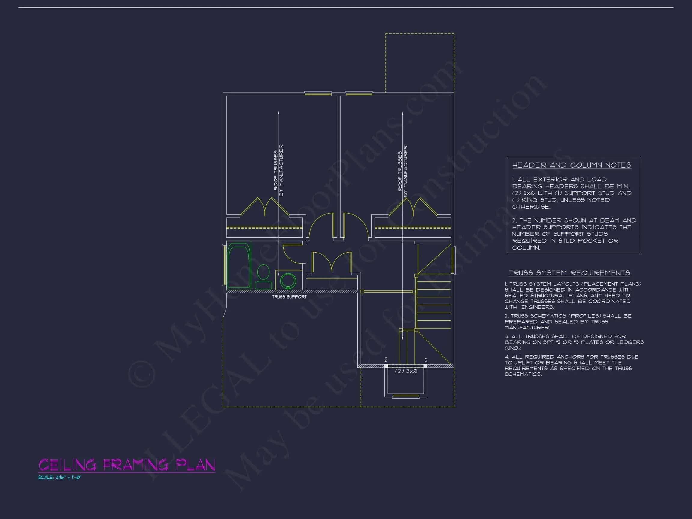 12-1071 HOUSE PLAN -Cape Cod Home Plan - 3-Bed, 2-Bath, 1,206 SF 5 Charming Cottage Home Plan with Vaulted Ceilings and CAD Blueprints