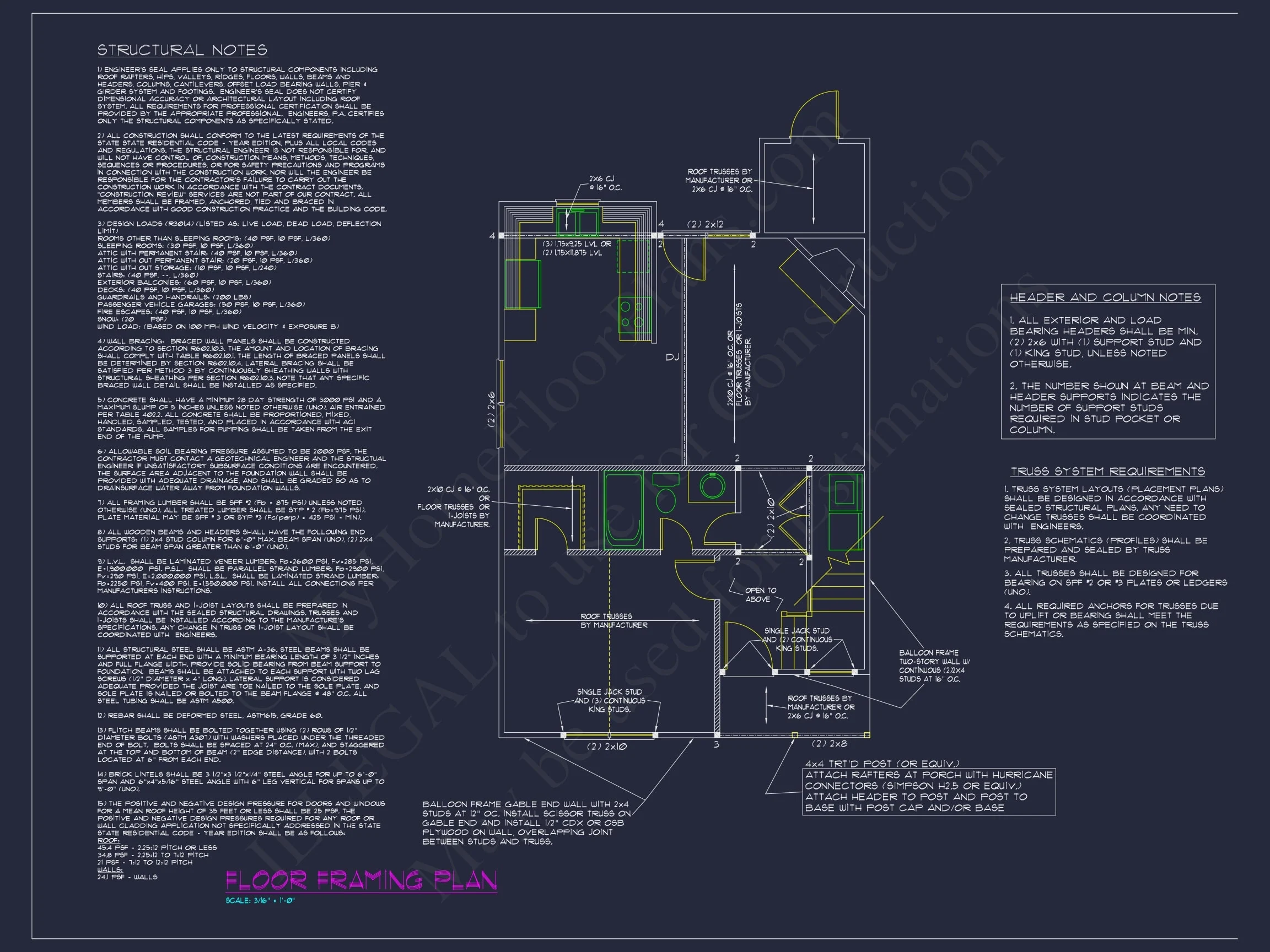 12-1071 HOUSE PLAN -Cape Cod Home Plan - 3-Bed, 2-Bath, 1,206 SF 6 Charming Cottage Home Plan with Vaulted Ceilings and CAD Blueprints
