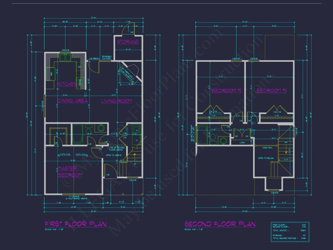Charming Cottage Home Plan with Vaulted Ceilings and CAD Blueprints