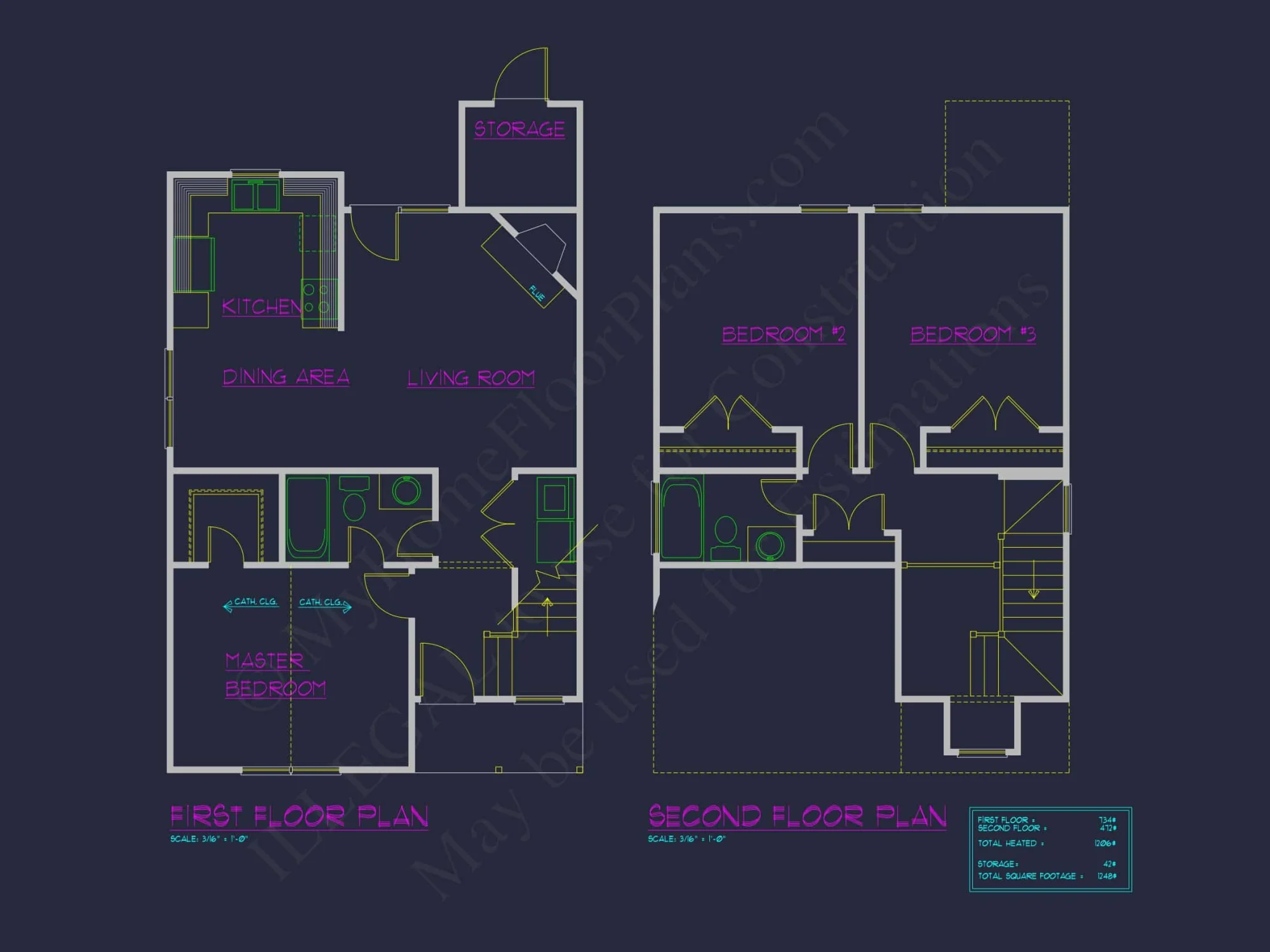 Charming Cottage Home Plan with Vaulted Ceilings and CAD Blueprints