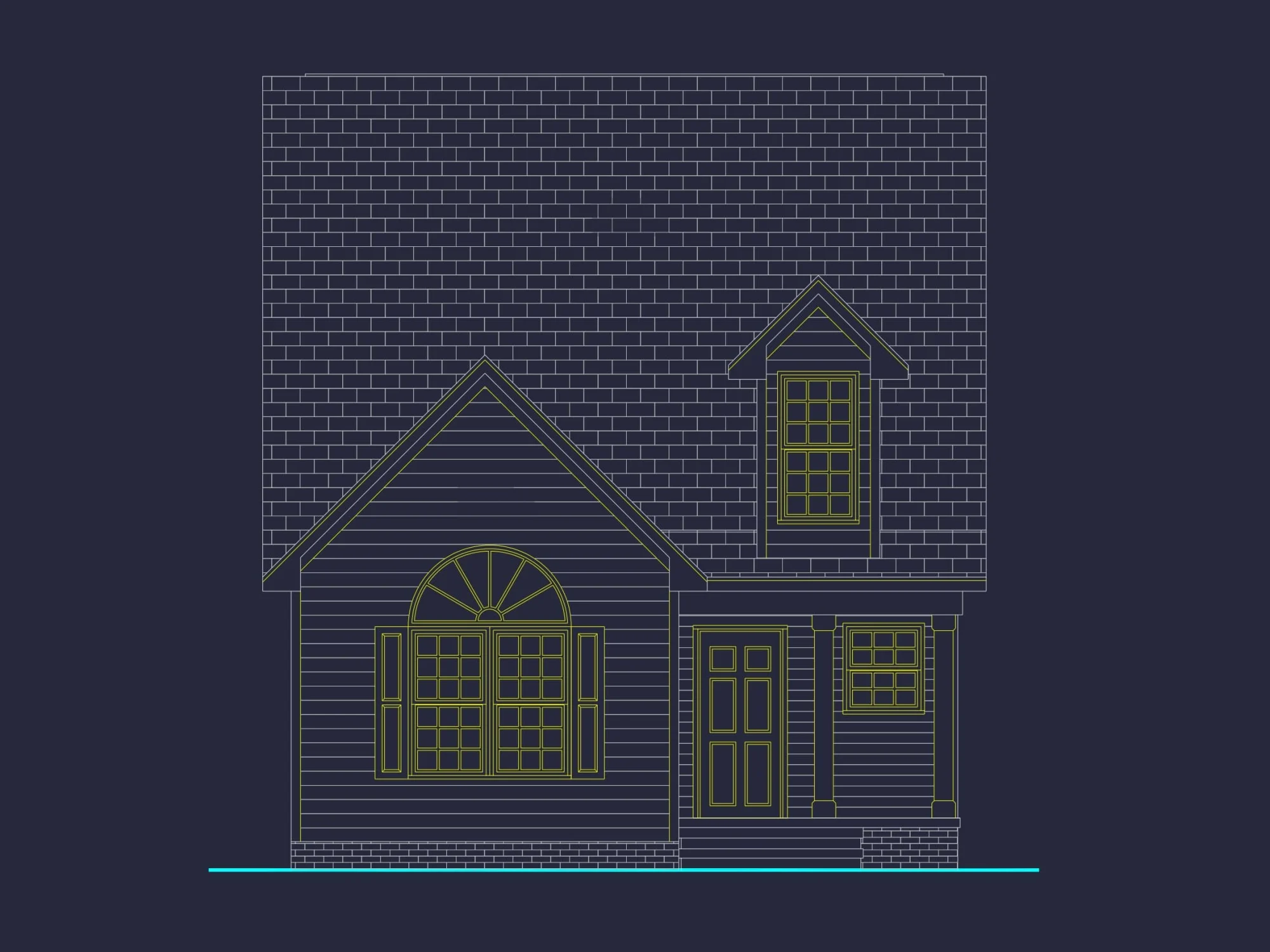 Charming Cottage Home Plan with Vaulted Ceilings and CAD Blueprints