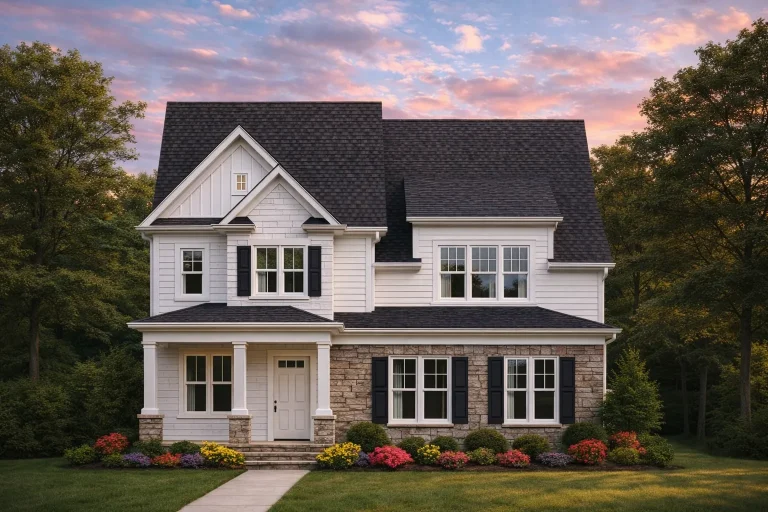 Colonial & Craftsman House Plan - 4-Bed, 3-Bath, 2519 SF