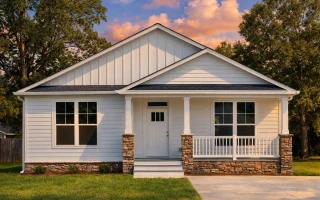 Plan  16-1045 - Illinois Ridge |  Traditional Ranch - 3-Bed, 2.5-Bath, 1,600 SF