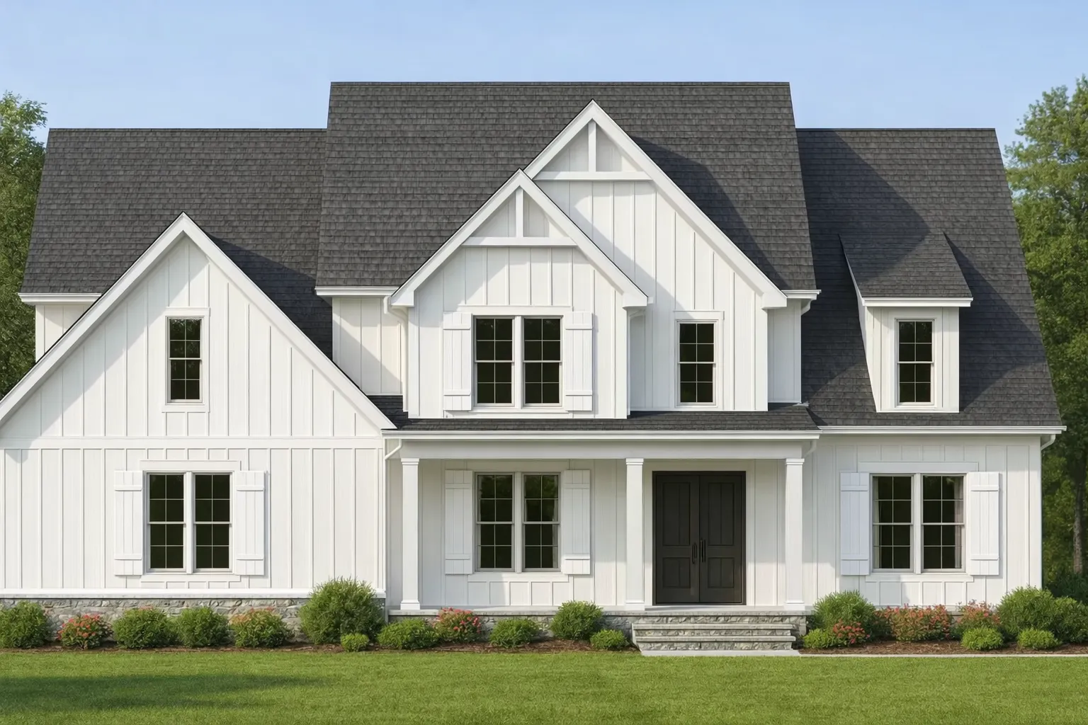 Stunning Home CAD Floor Plan with 4 Bedrooms and 2 Garage Bays