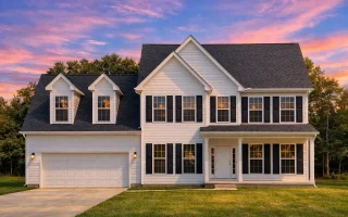 Plan  8-1228 - Wisconsin Ridge |  Colonial - 3-Bed, 2.5-Bath, 2,157 SF