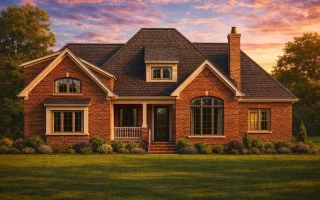 Plan  12-2147 - Mississippi Plateau  | French Country - 3-Bed, 3.5-Bath, 3,260 SF