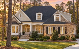 Plan  13-1616 - Palmetto Basin |  Shingle Style - 5-Bed, 3-Bath, 7,515 SF