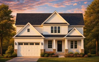Plan  12-2286 - California Ridge |  New American - 4-Bed, 3.5-Bath, 2,937 SF