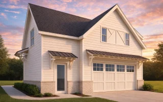 Plan  20-2178 - Delaware Ridge |  Craftsman Garage - 1-Bed, 1-Bath, 900 SF