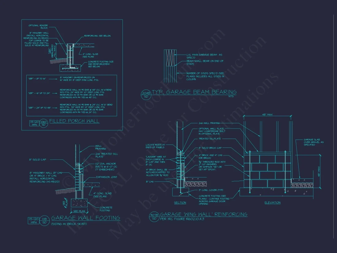 Modern 2-Story Garage with Living Space | Compact House Plan with CAD Blueprints