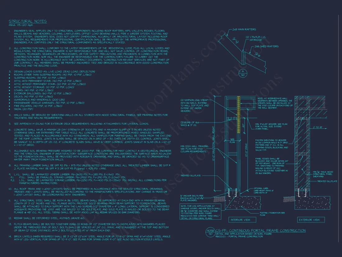 Modern 2-Story Garage with Living Space | Compact House Plan with CAD Blueprints