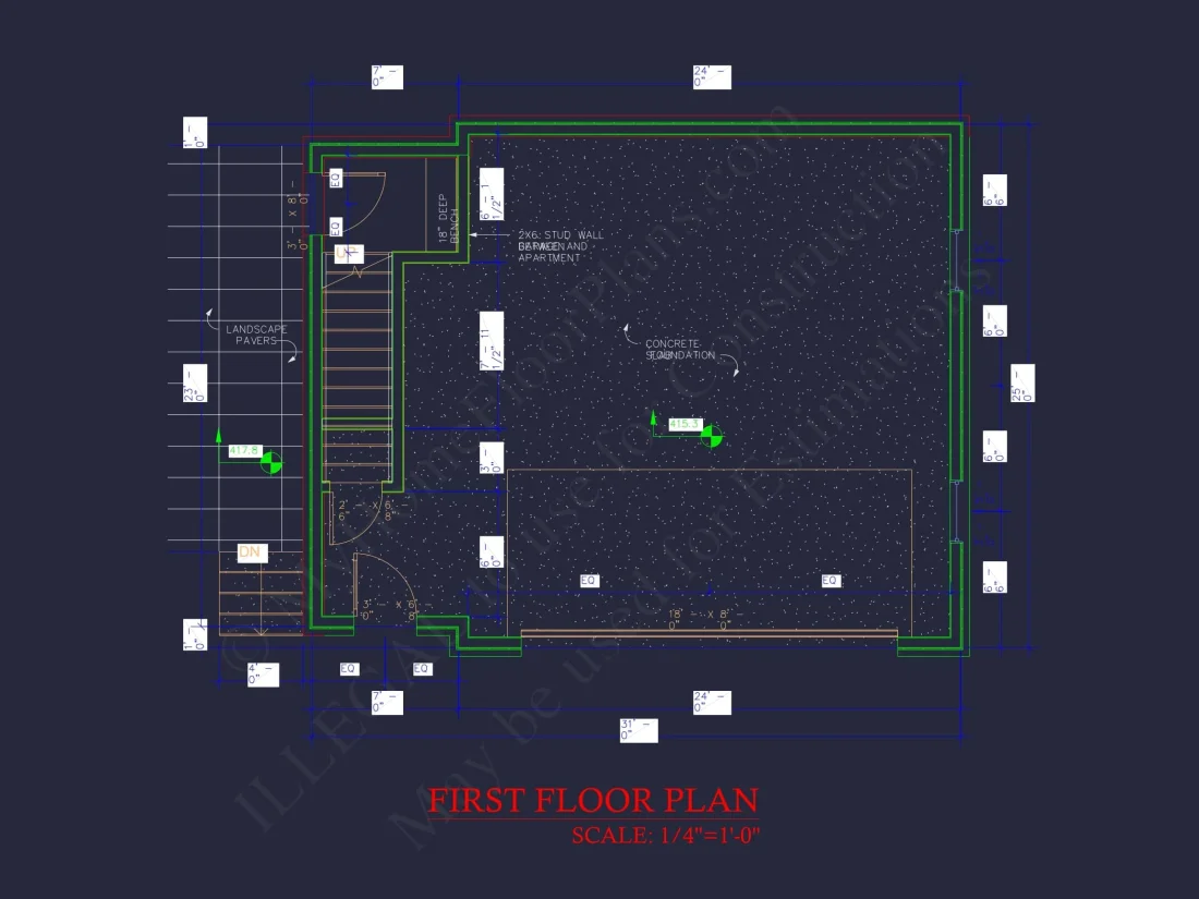 Modern 2-Story Garage with Living Space | Compact House Plan with CAD Blueprints