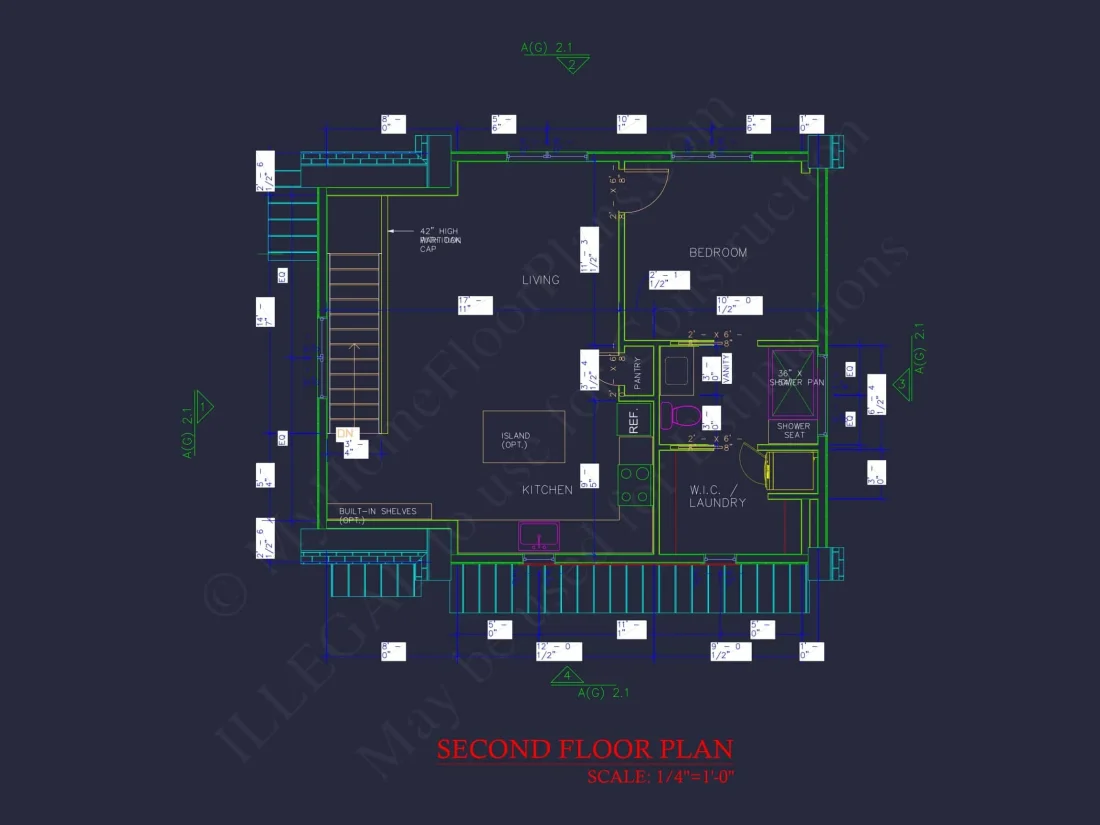 Modern 2-Story Garage with Living Space | Compact House Plan with CAD Blueprints