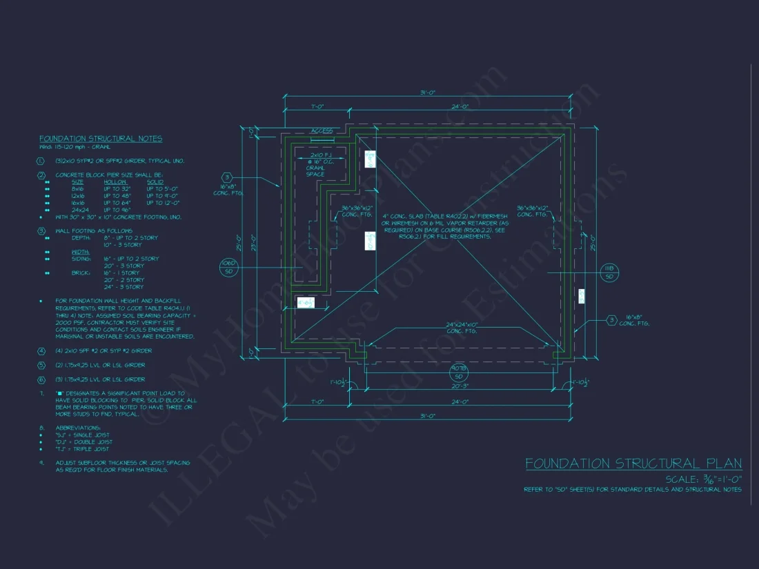 Modern 2-Story Garage with Living Space | Compact House Plan with CAD Blueprints