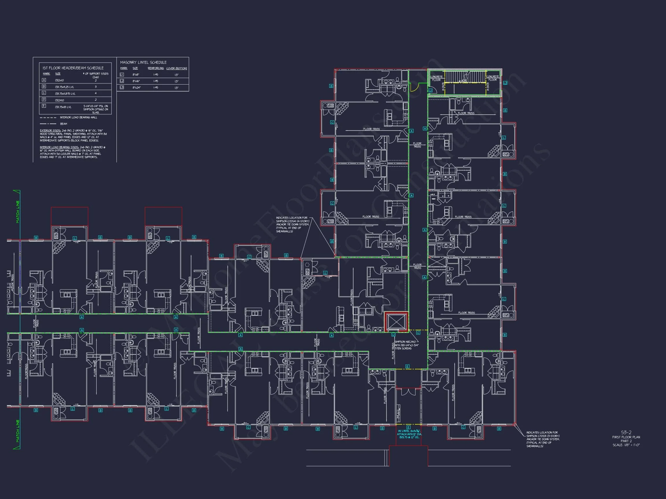 Modern Apartment Complex House Plan with 4+ Floors and Smart Urban Design