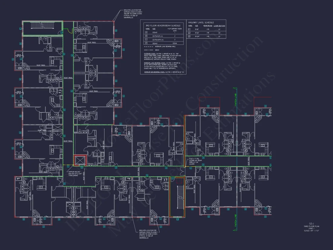 Modern Apartment Complex House Plan with 4+ Floors and Smart Urban Design