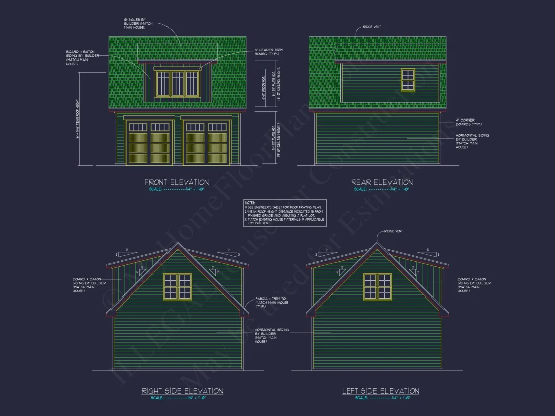 Custom Garage Plan with Study – Smart Layout & Double Bay Design