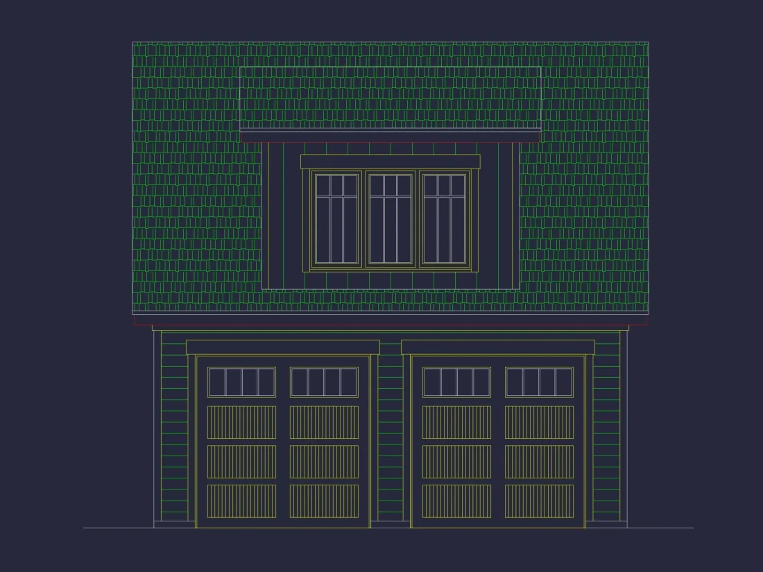 Custom Garage Plan with Study – Smart Layout & Double Bay Design