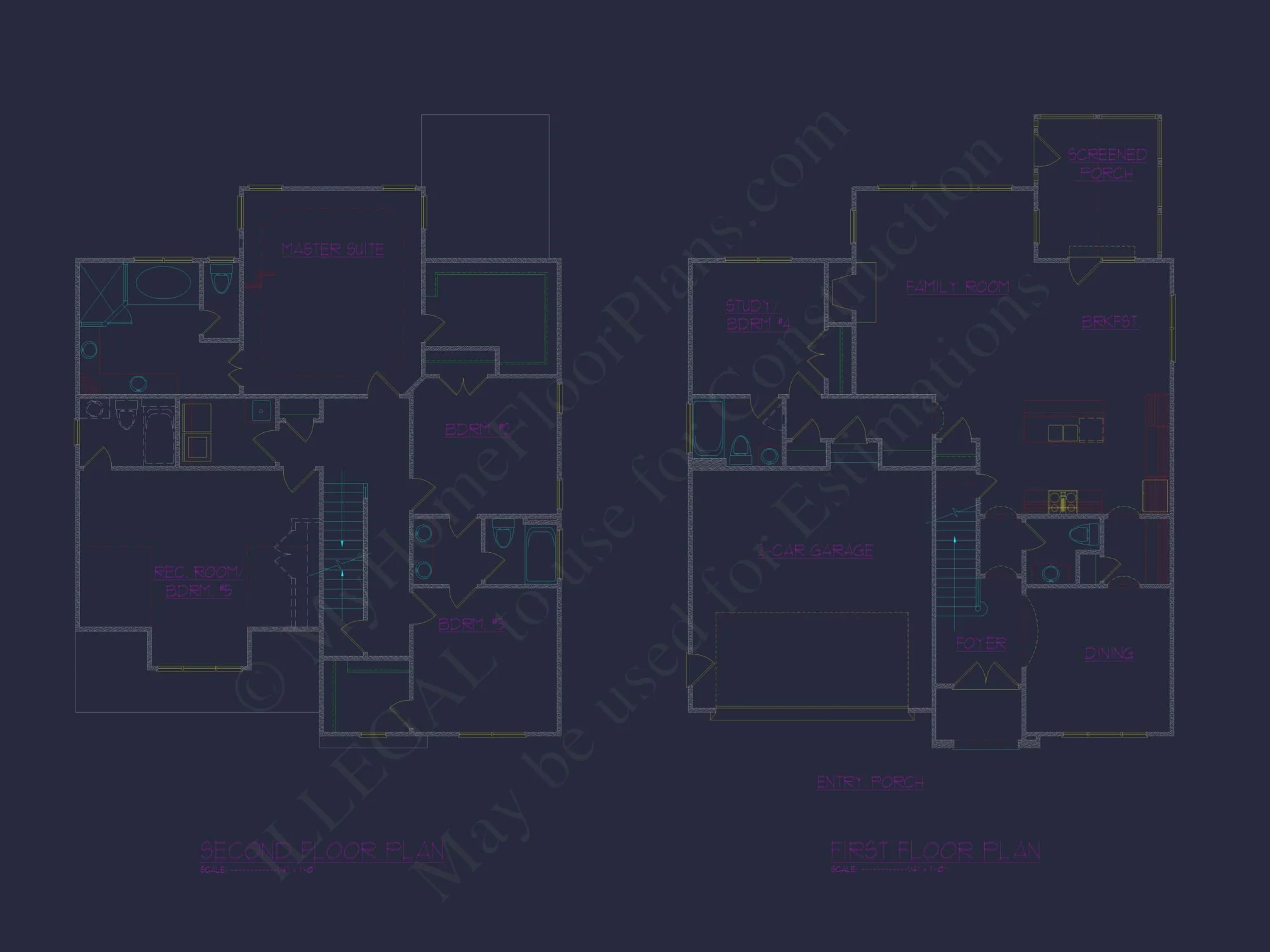 Elegant Colonial Revival Home Plan with 2,744 Sq Ft and Open Layout