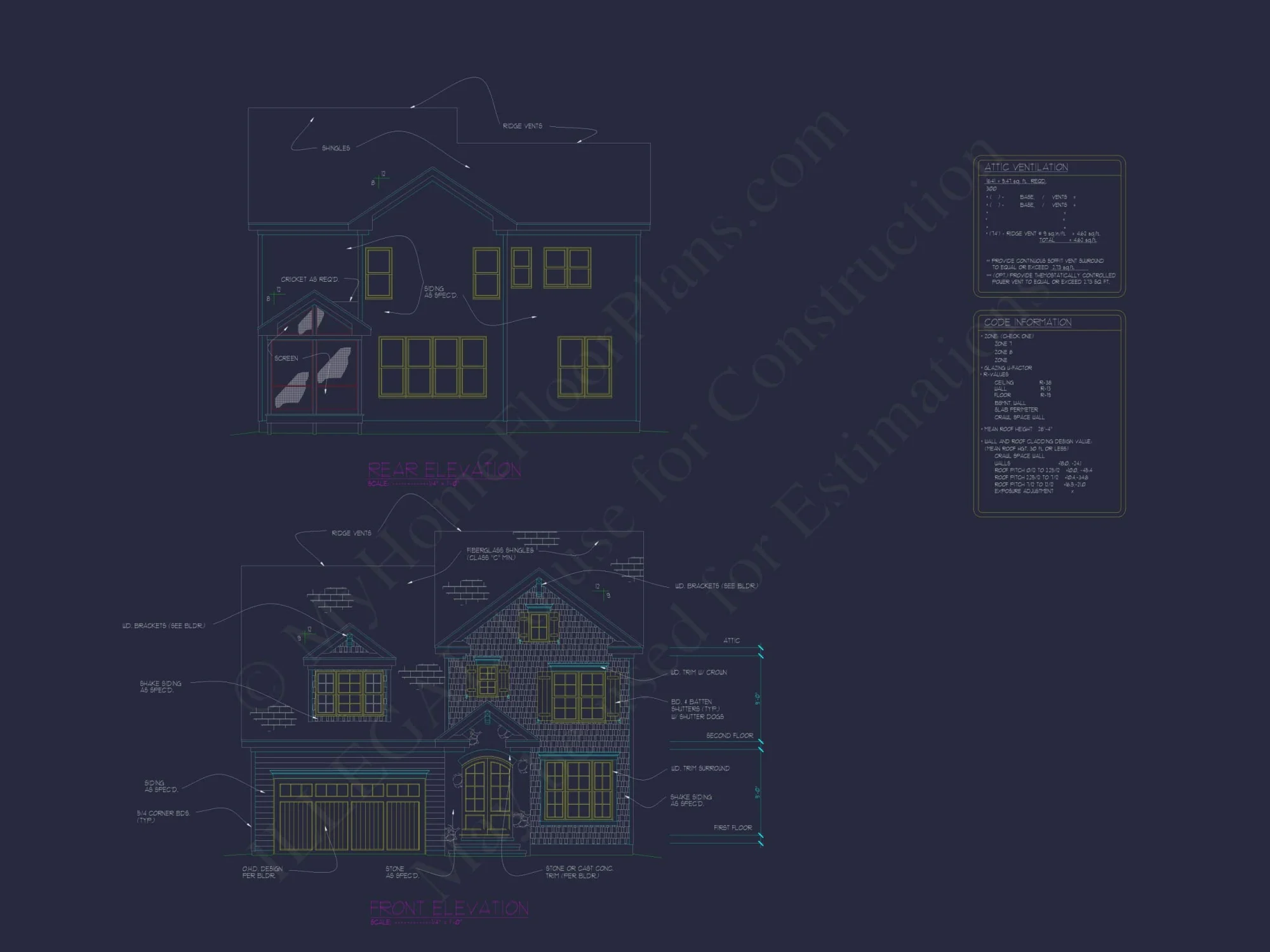 Elegant Colonial Revival Home Plan with 2,744 Sq Ft and Open Layout