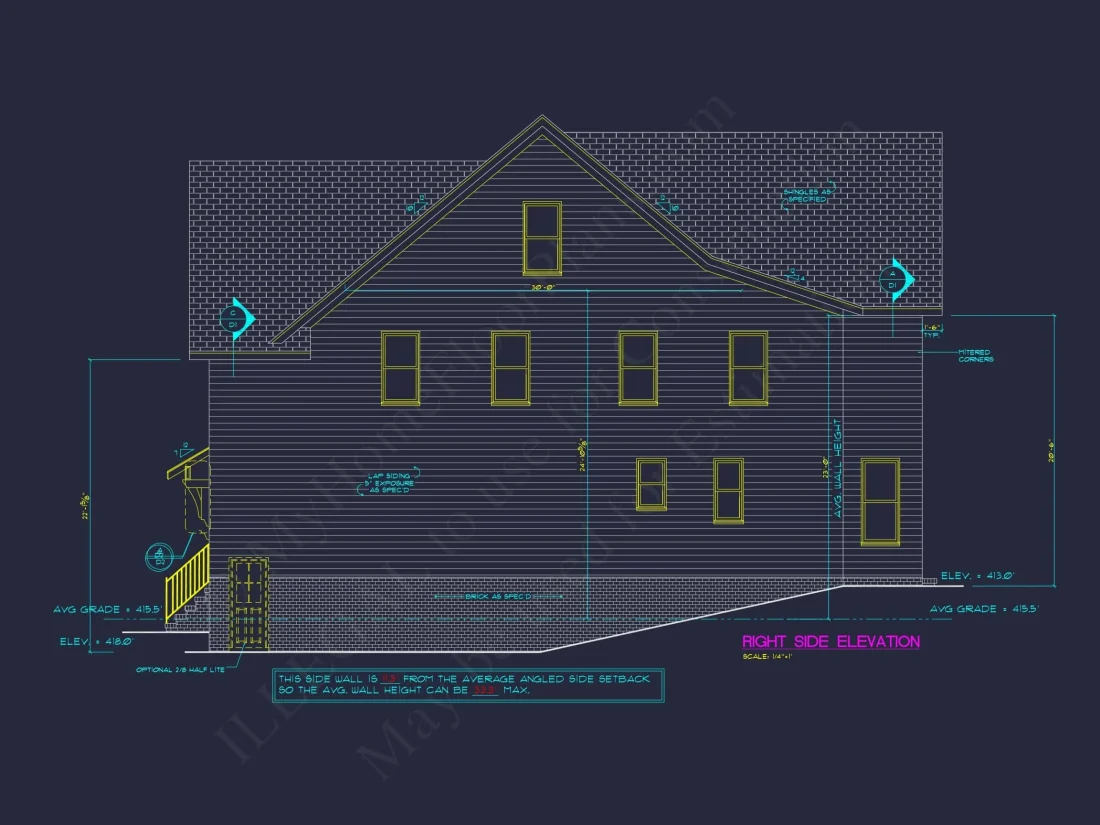 Craftsman Home Plan with 2 Floors, Open Layout, and CAD Designs