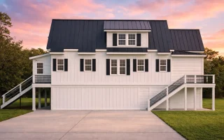 Plan  20-1636 - Louisiana Inlet |  Coastal Farmhouse - 3-Bed, 3.5-Bath, 2,522 SF