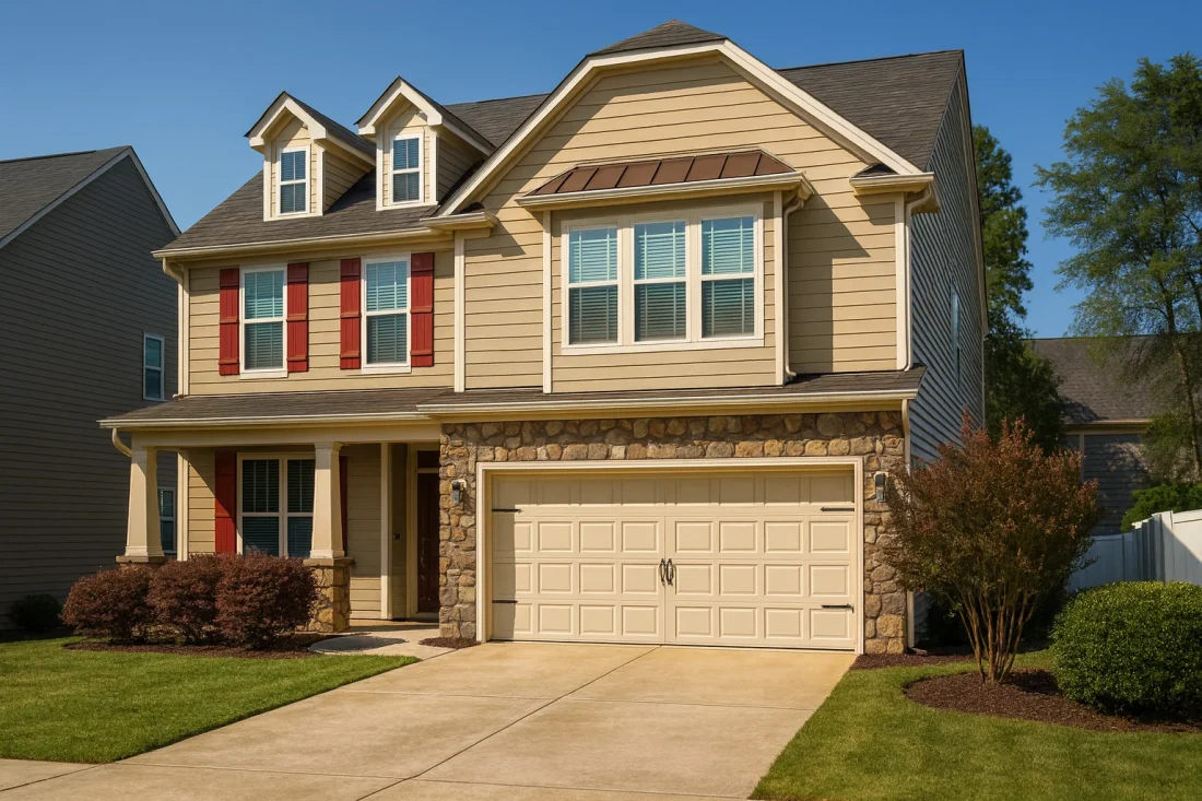 new-american-suburban-home-stone-siding-front-elevation