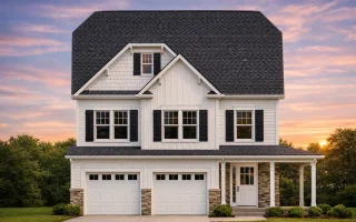 Plan  10-1515B - Washington River |  Traditional Colonial - 3-Bed, 3.5-Bath, 1,957 SF