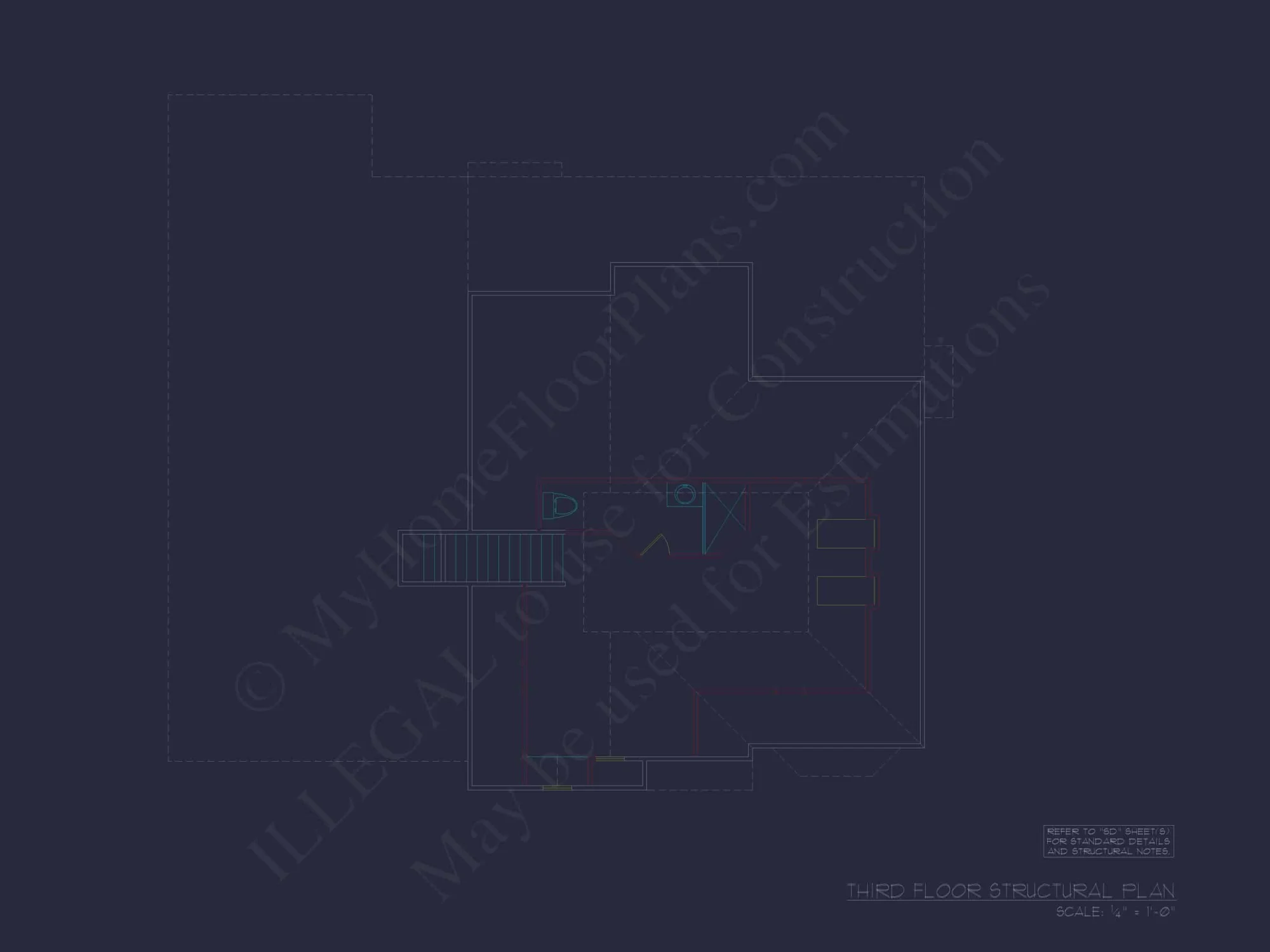 Stunning 3-Floor House Plan with Colonial Revival Architecture