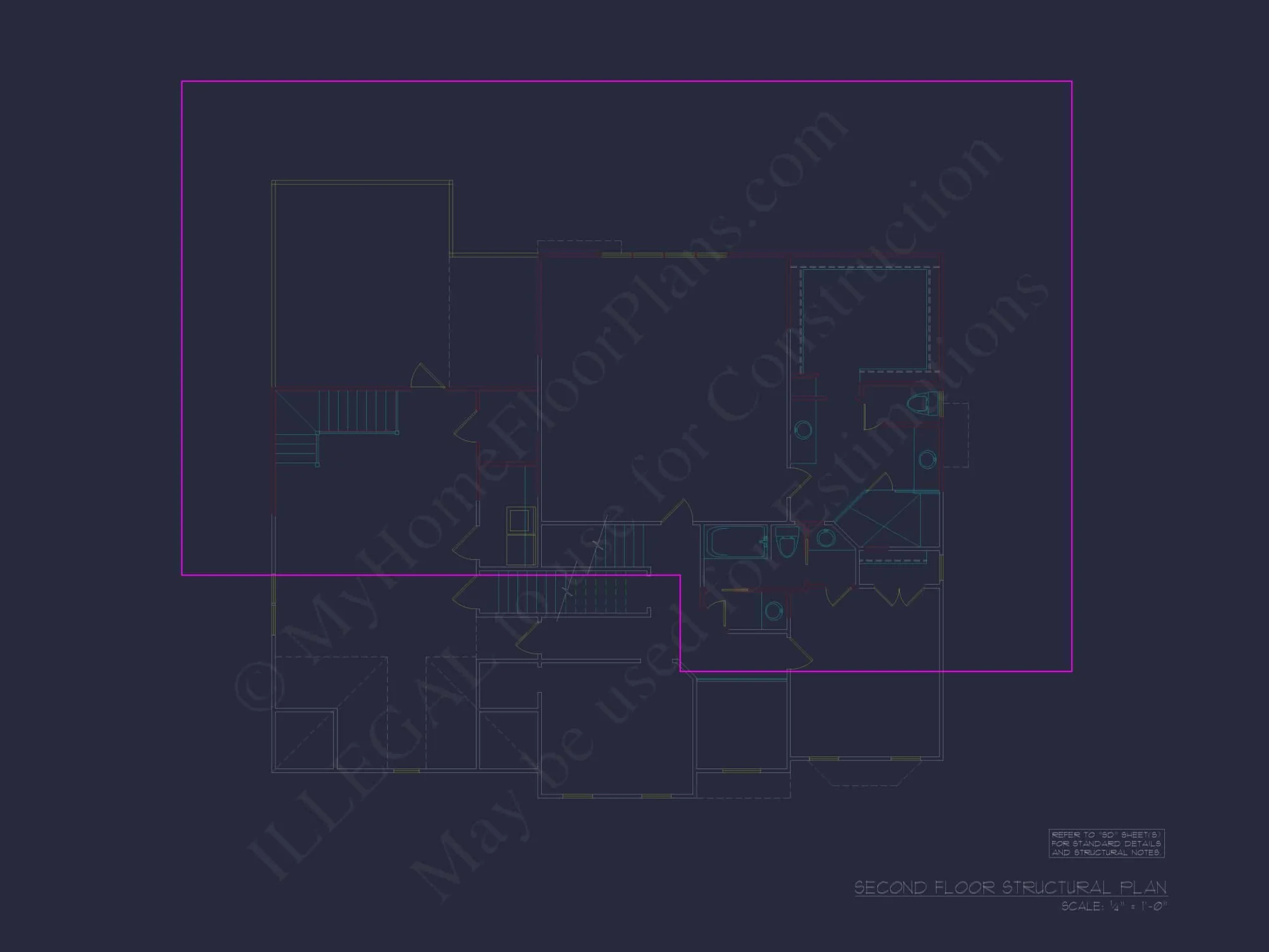 Stunning 3-Floor House Plan with Colonial Revival Architecture