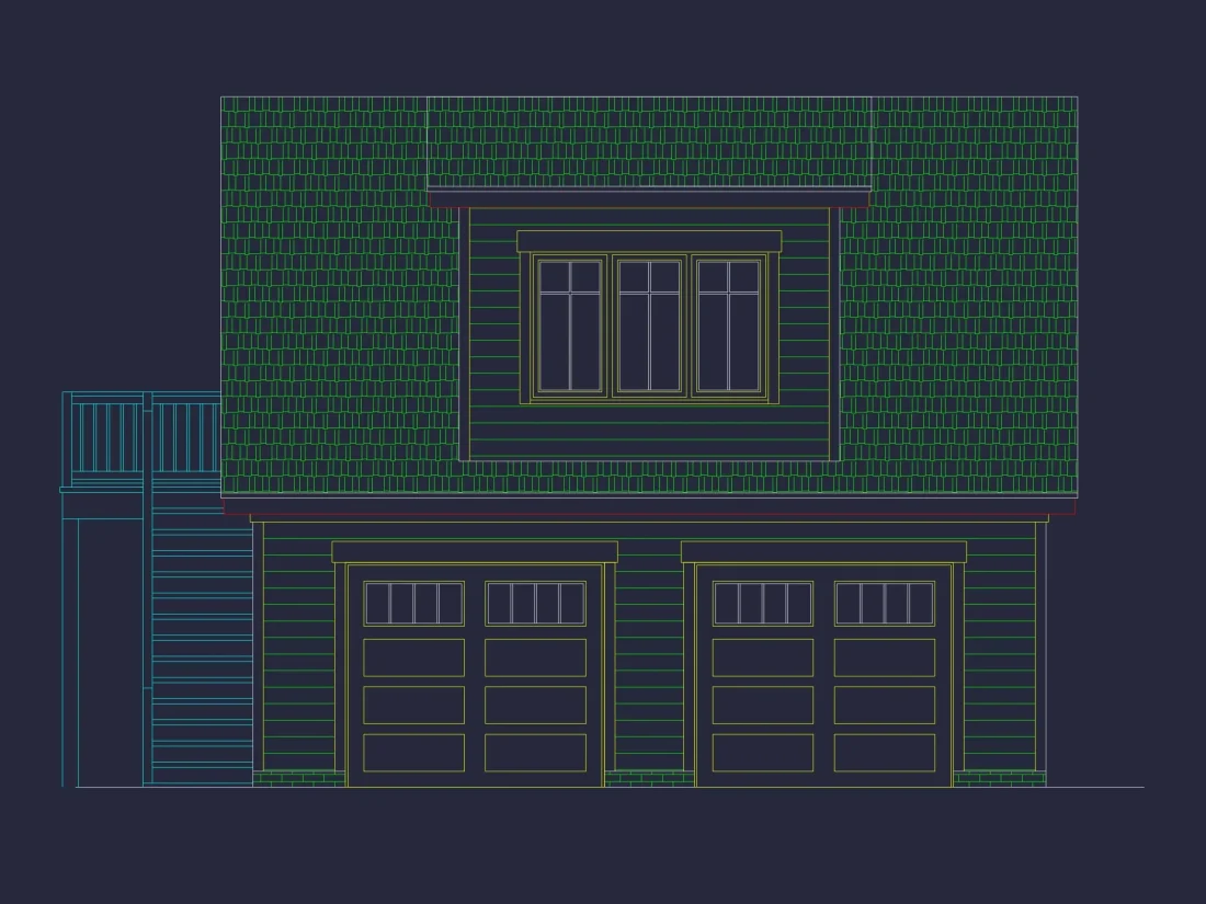 Small House Floor Plan with Bonus Room & 2-Car Garage