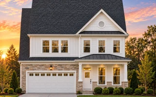 Plan  8-1575 - California River |  Traditional Colonial - 4-Bed, 2.5-Bath, 2,372 SF