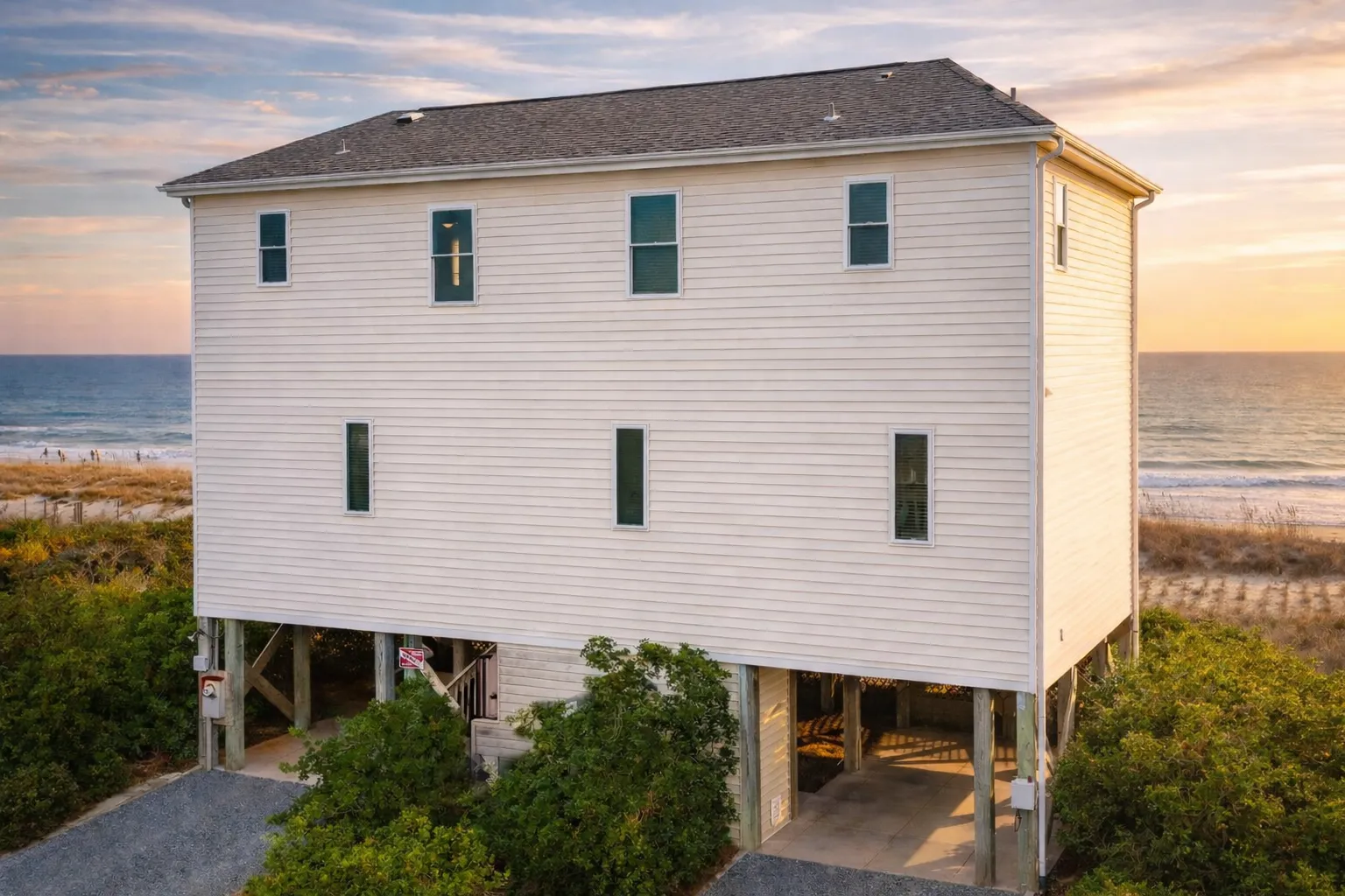 Modern Coastal Home Plan with Open Concept and Ocean Views