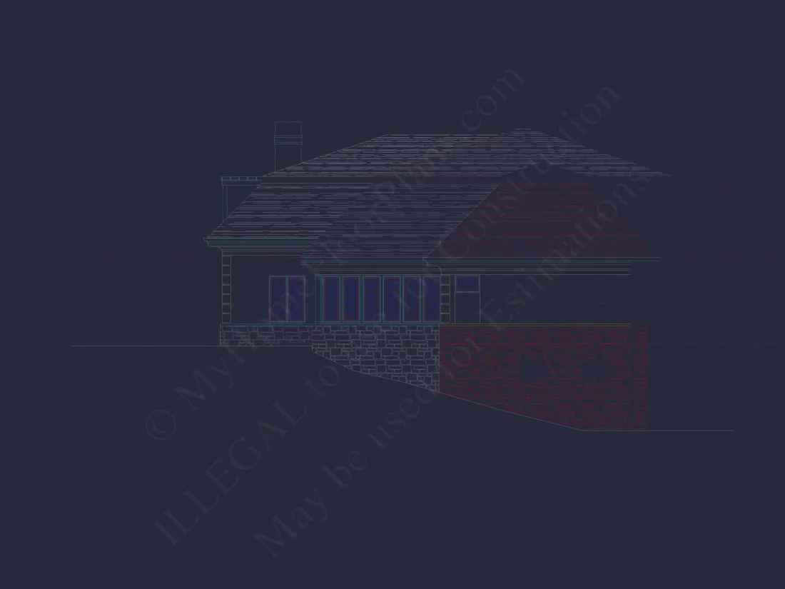 Modern Duplex Home Plan with Open Floor Plan & Detailed CAD Designs